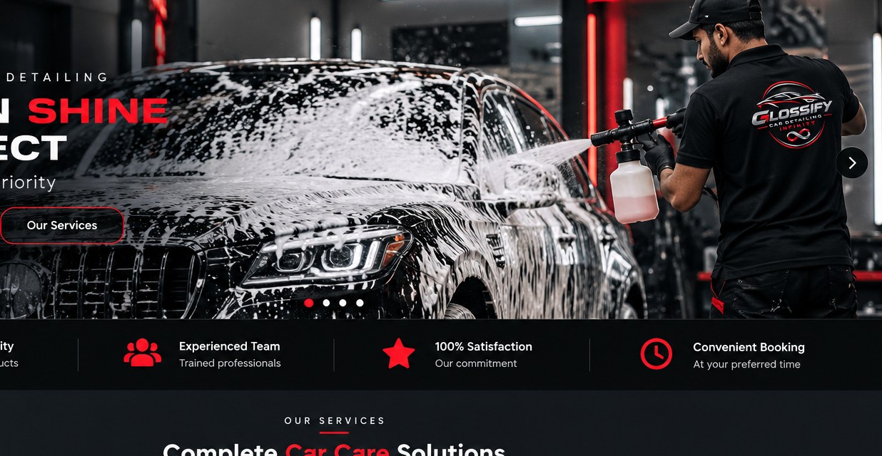 Professional car paint polishing