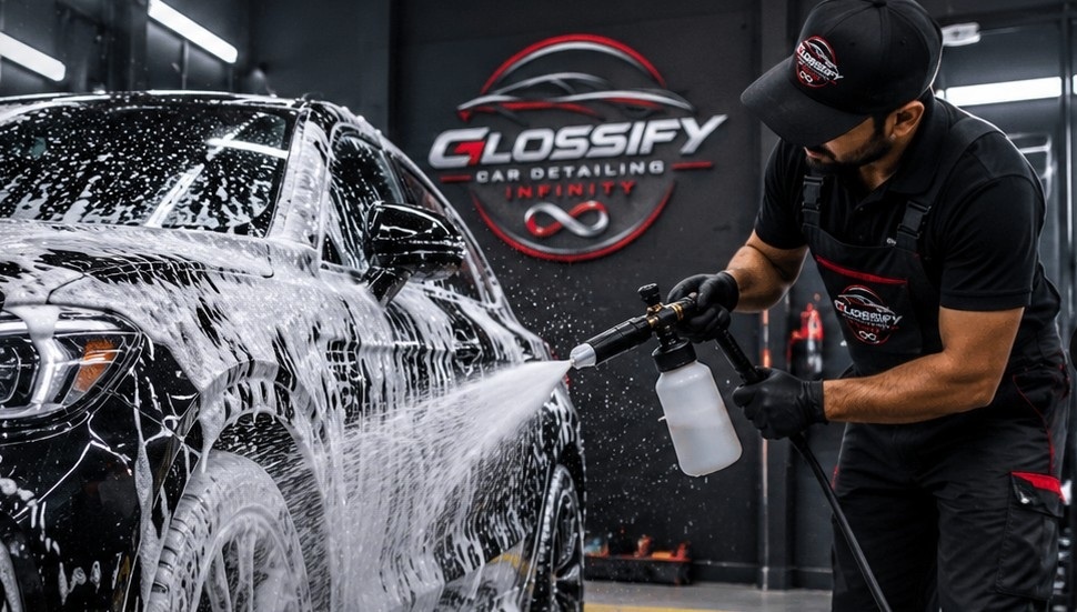 Professional car paint correction
